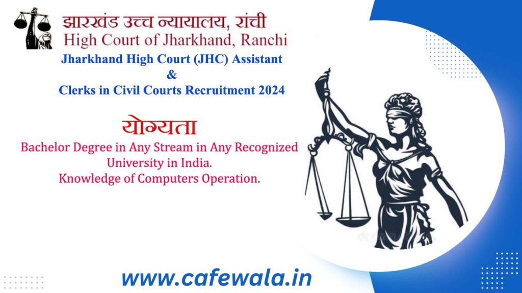 Jharkhand High Court Assistant and Clerks Recruitment 2024