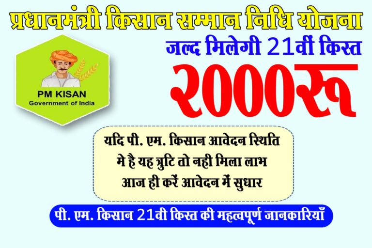 PM Kisan 21 installment date