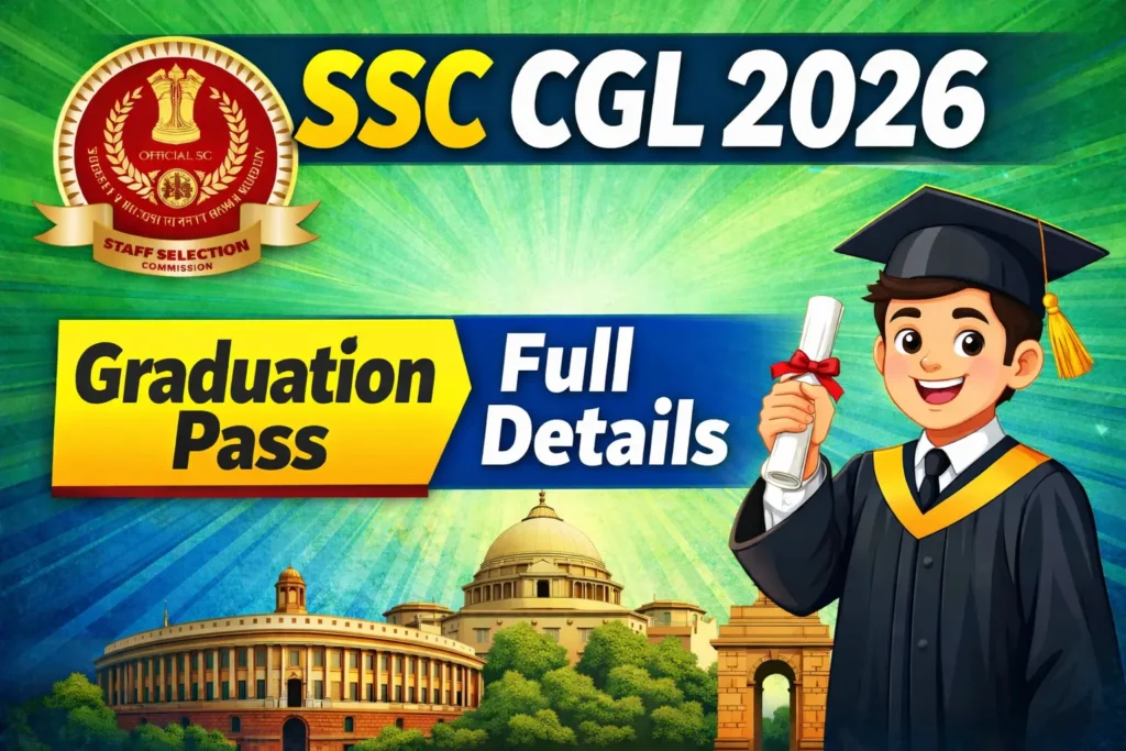 SSC CGL Recruitment 2026: नोटिफिकेशन जल्द जारी, जानें योग्यता, पद, चयन प्रक्रिया और सैलरी । सभी महत्वपूर्ण जानकारियाँ यहाँ देखें।