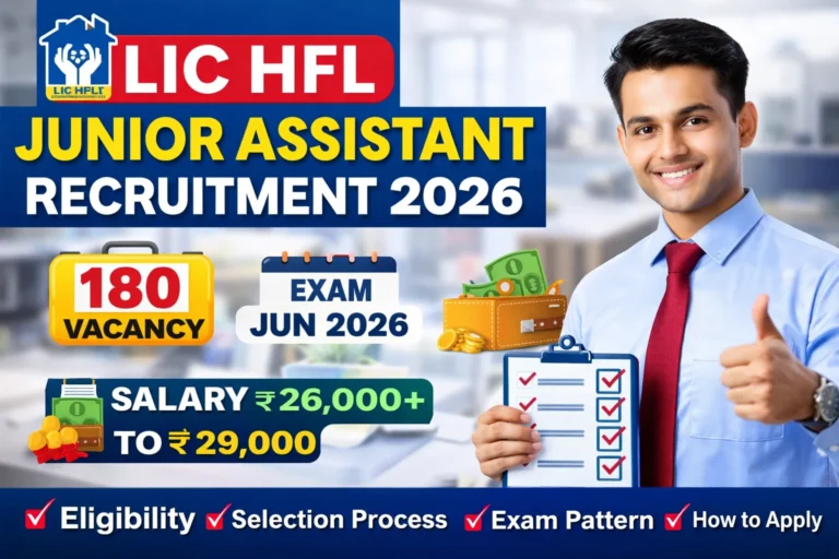 LIC HFL Junior Assistant Recruitment 2026 – पूरी जानकारी