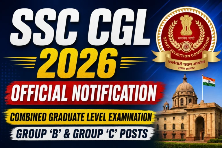 SSC CGL Recruitment 2026