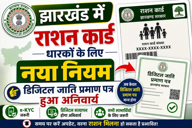 Jharkhand Ration Card New Rule 2026 Digital Caste Certificate
