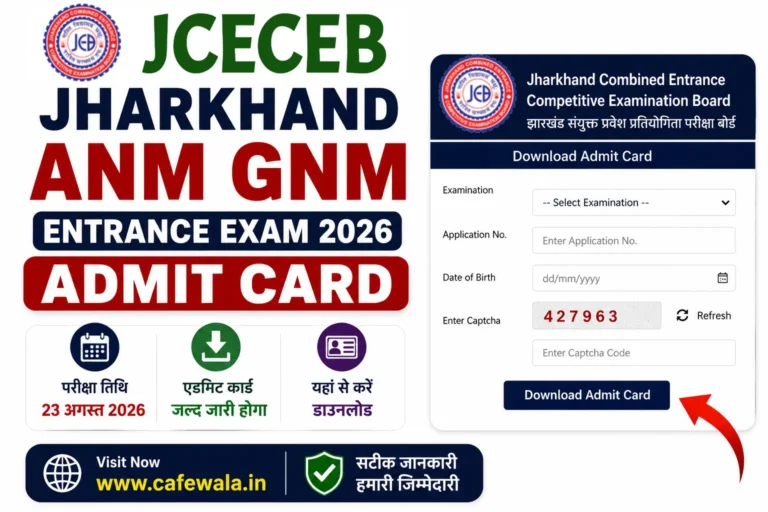 Jharkhand ANM GNM Admit Card 2026 Download