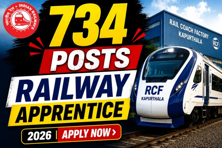 RCF Kapurthala Apprentice 2026: 734 Posts, Apply Online